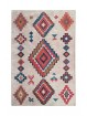  İskandinav otantik kilim desenli Krem Renkli Modern Halı Kaymaz Taban Makinada Yıkanabilir