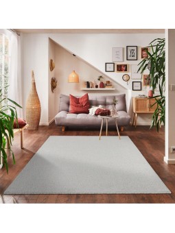 Modern Halı Salon Mutfak Oda Büro Halısı Yumuşak Kısa Havlı Kırçıllı Desen Krem