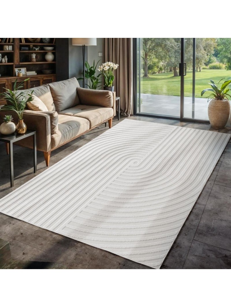 Krem Sisal Modern Bohem Halı İç Dış Mekan Teras Balkon Salon Mutfak Oda Çocuk Halısı